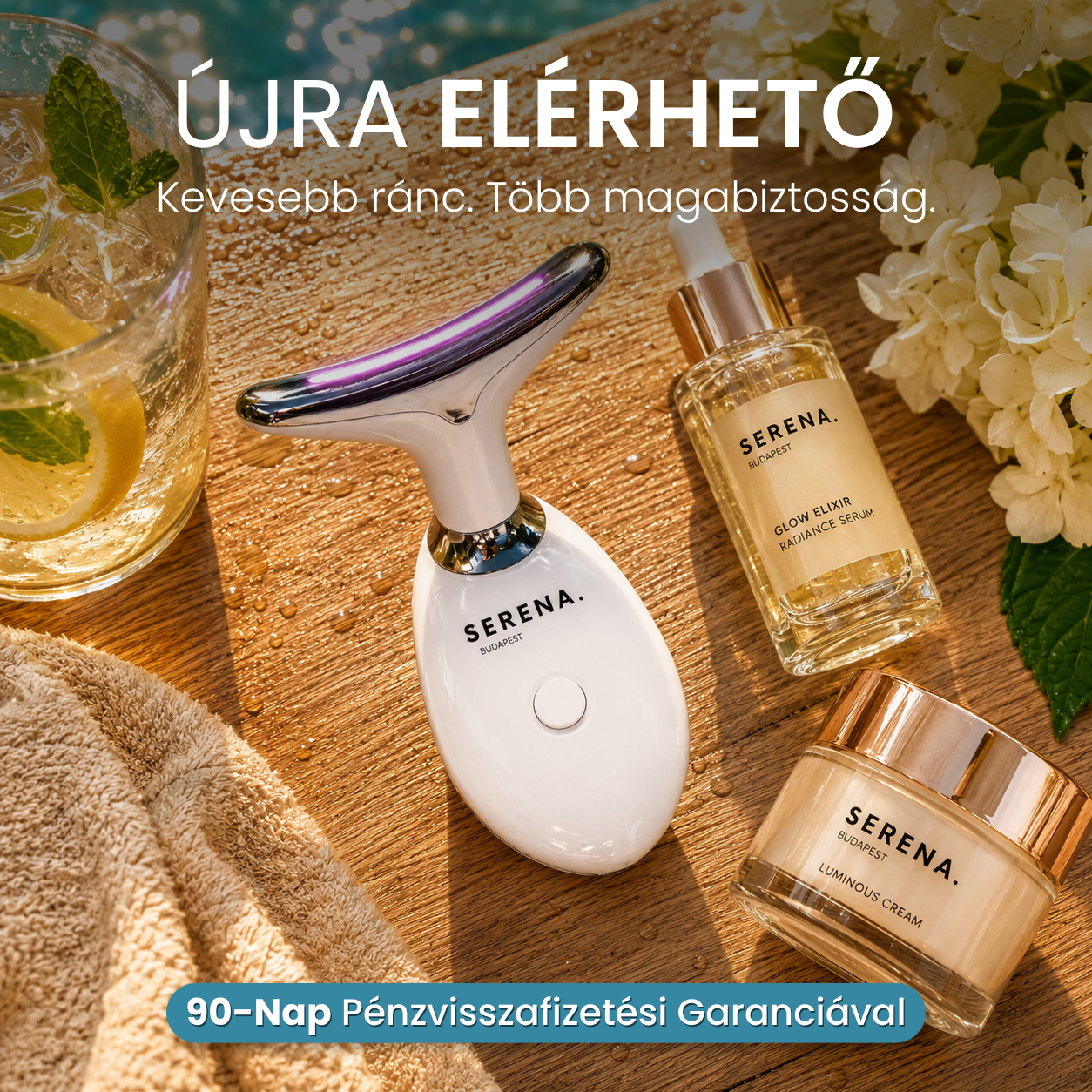 SERENA Bőrfeszesítő és Ráncfinomító készülék