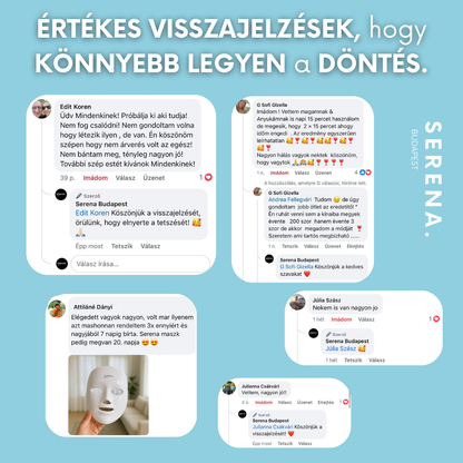 SERENA Bőrfeszesítő Maszk – Ráncfinomító Technológiával